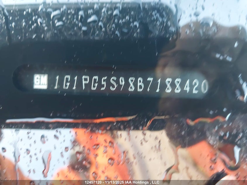 2011 Chevrolet Cruze Lt Turbo VIN: 1G1PG5S98B7188420 Lot: 12457120X