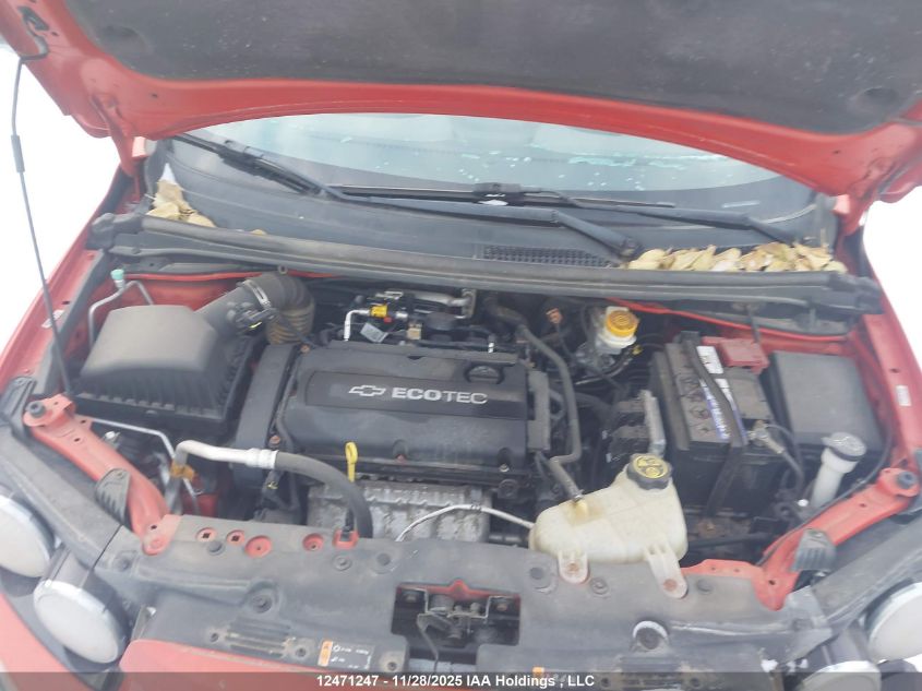 2012 Chevrolet Sonic Lt VIN: 1G1JC6SH2C4125623 Lot: 12471247