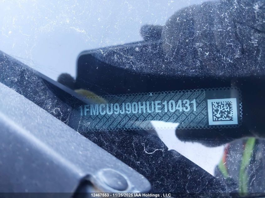 2017 Ford Escape Titanium VIN: 1FMCU9J90HUE10431 Lot: 12467553X