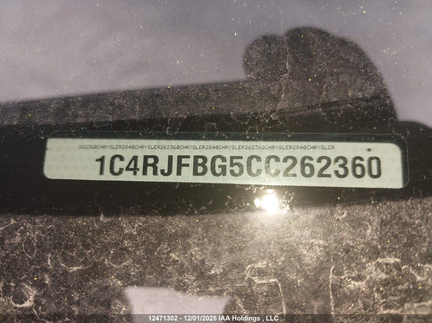 1C4RJFBG5CC262360 2012 JEEP GRAND CHEROKEE photo no. 18