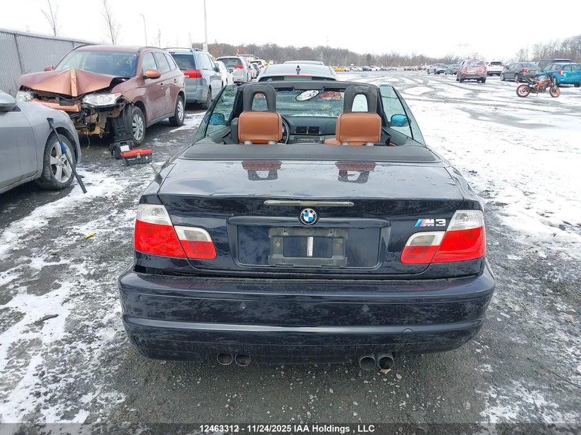 2003 BMW M3 VIN: WBSBR93433PK00599 Lot: 12463312X