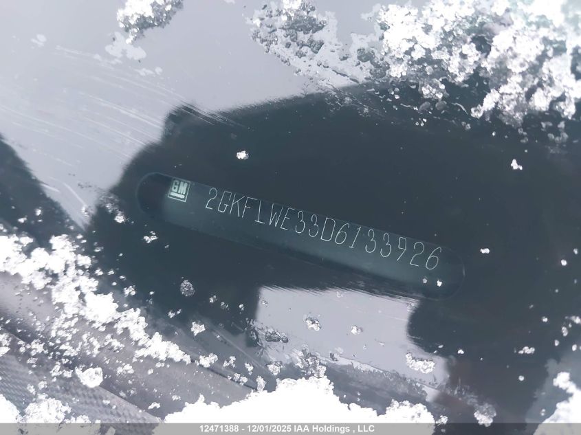 2013 GMC Terrain Slt VIN: 2GKFLWE33D6133926 Lot: 12471388