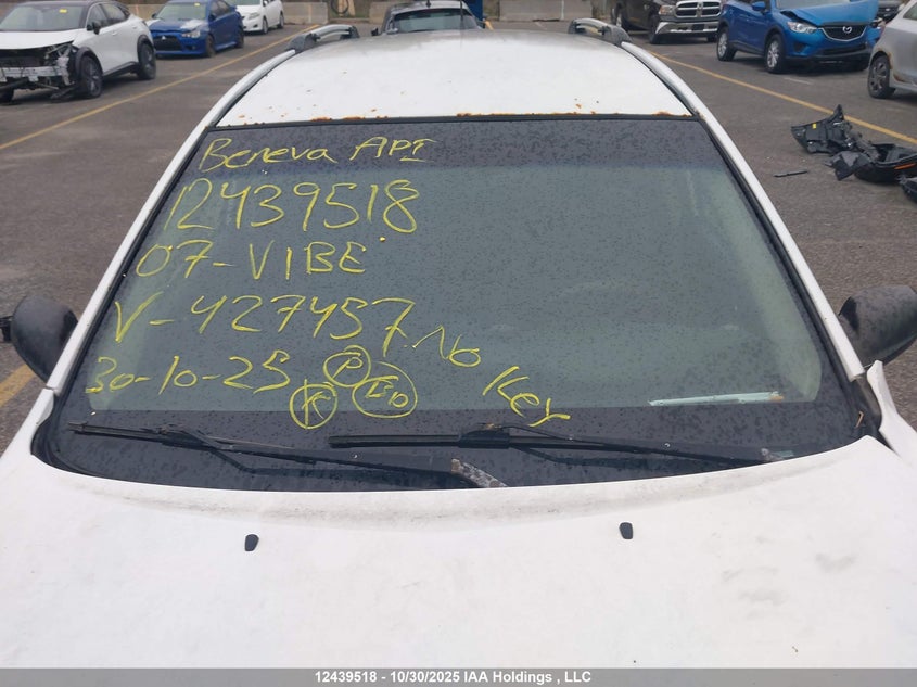 2007 Pontiac Vibe VIN: 5Y2SL65897Z427457 Lot: 12439518X