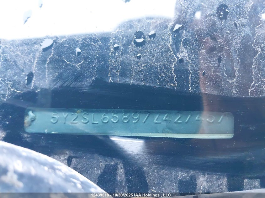 2007 Pontiac Vibe VIN: 5Y2SL65897Z427457 Lot: 12439518X