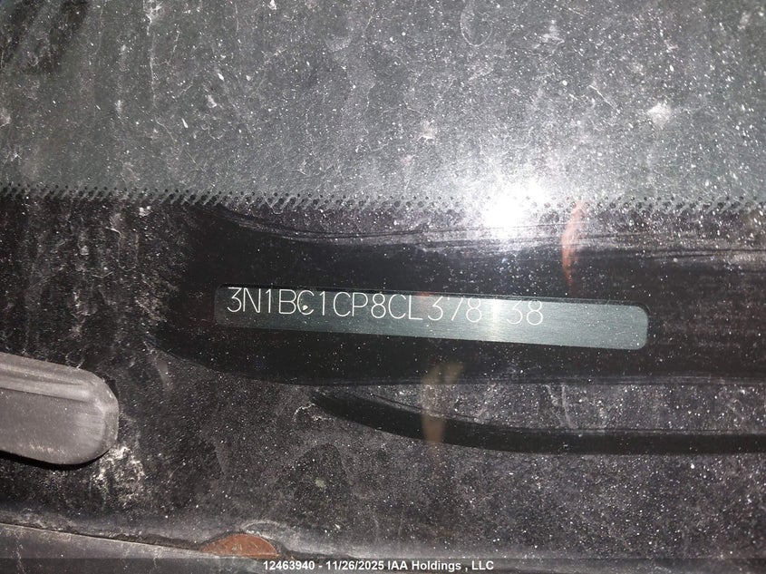 2012 Nissan Versa 1.8 Sl VIN: 3N1BC1CP8CL378138 Lot: 12463940X