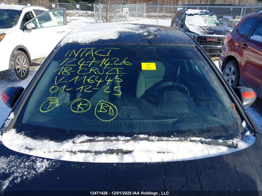 2018 Chevrolet Cruze VIN: 1G1BE5SM1J7116445 Lot: 12471426