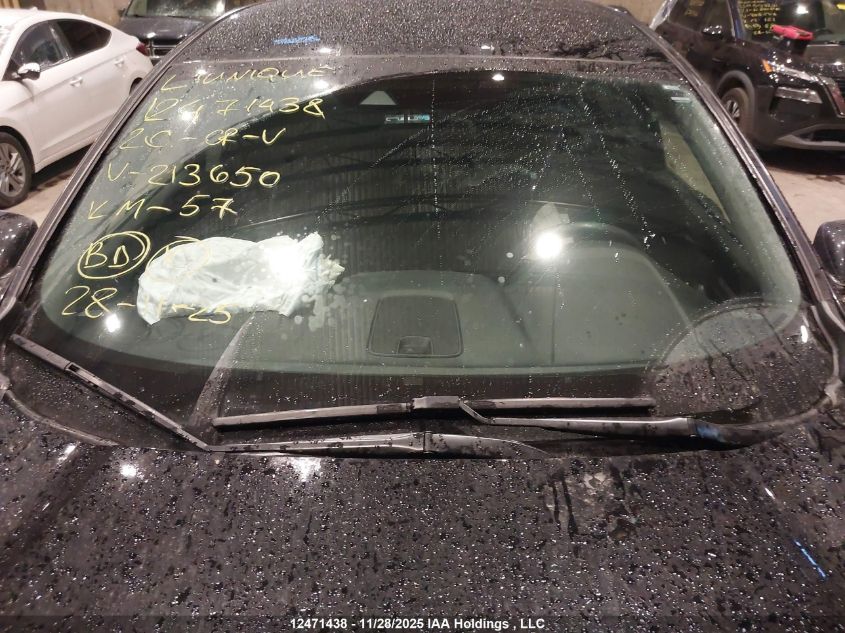 2020 Honda Cr-V Lx VIN: 2HKRW2H28LH213650 Lot: 12471438