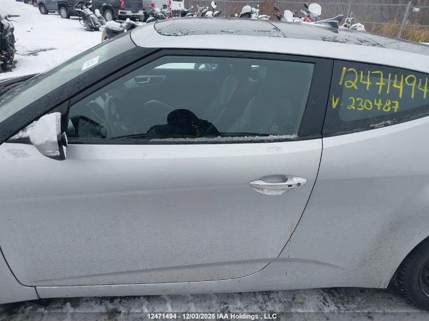 2015 Hyundai Veloster VIN: KMHTC6ADXFU230487 Lot: 12471494