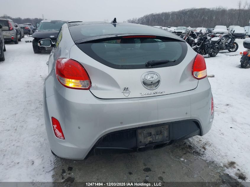 2015 Hyundai Veloster VIN: KMHTC6ADXFU230487 Lot: 12471494