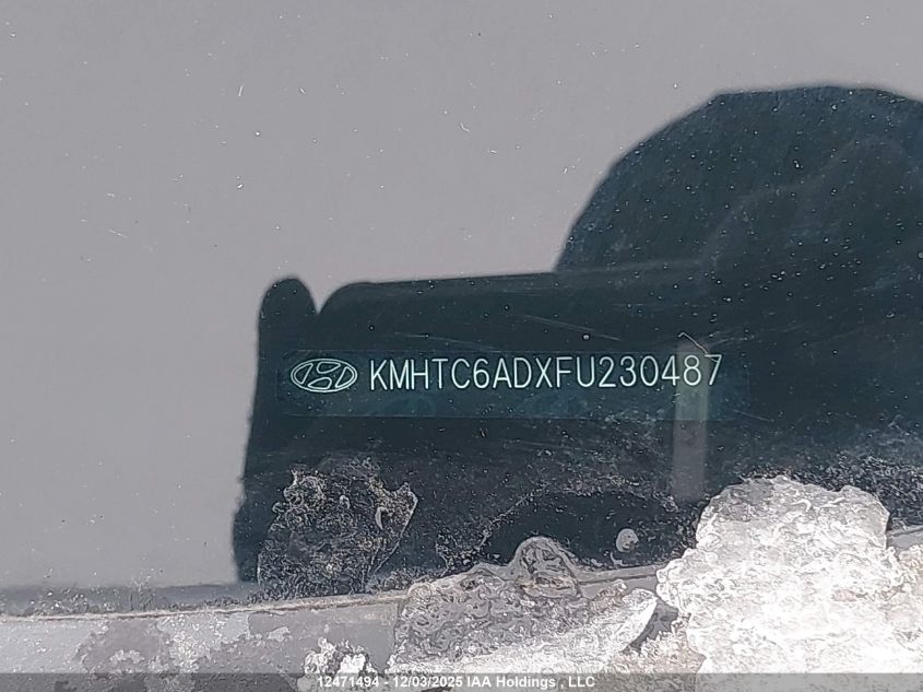 2015 Hyundai Veloster VIN: KMHTC6ADXFU230487 Lot: 12471494