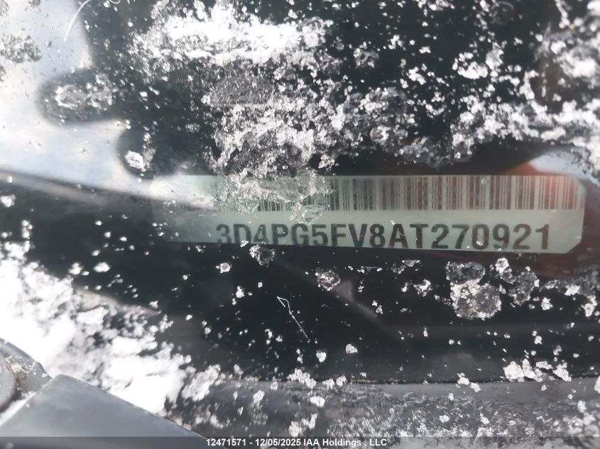 2010 Dodge Journey Sxt VIN: 3D4PG5FV8AT270921 Lot: 12471571