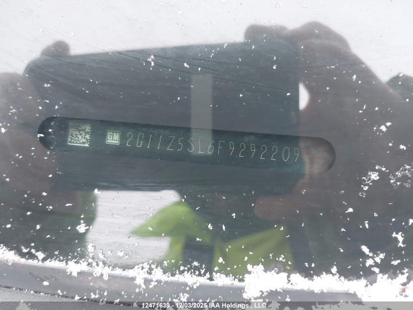 2015 Chevrolet Impala Ls VIN: 2G11Z5SL6F9292209 Lot: 12471639