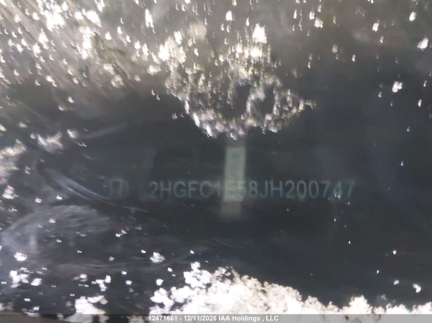 2018 Honda Civic Si Si VIN: 2HGFC1E58JH200747 Lot: 12471661