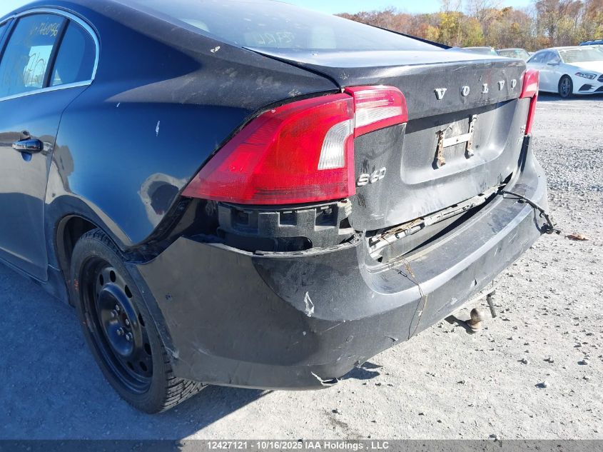 2013 Volvo S60 T5/T5 Platinum/T5 Premier/T5 Premier Plus VIN: YV1612FH8D2176086 Lot: 12427121X