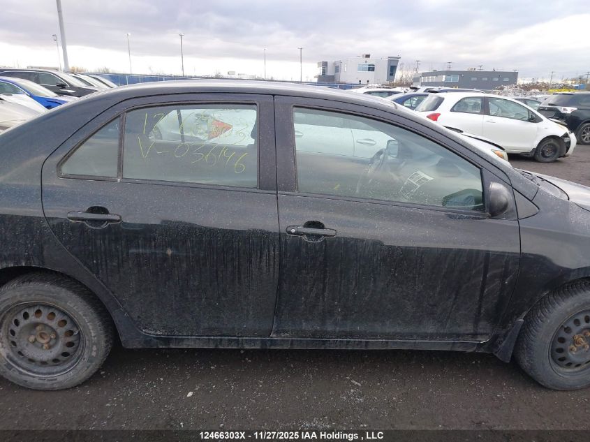 2007 Toyota Yaris VIN: JTDBT923871036146 Lot: 12466303X