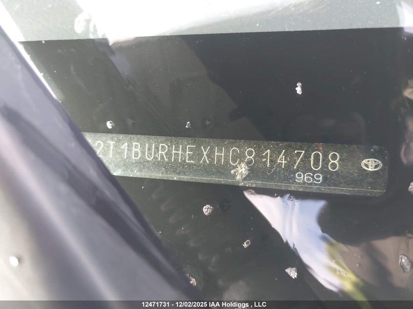 2T1BURHEXHC814708 2017 TOYOTA COROLLA photo no. 17