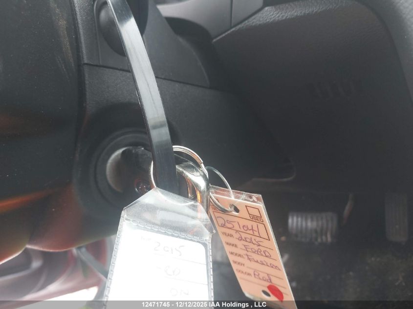 2015 Ford Fusion Se VIN: 3FA6P0H7XFR271184 Lot: 12471745