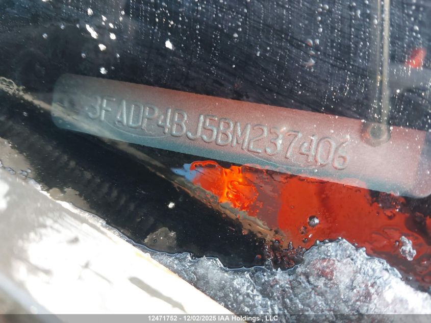 2011 Ford Fiesta Se VIN: 3FADP4BJ5BM237406 Lot: 12471752