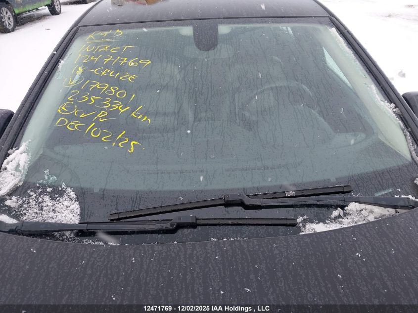 2018 Chevrolet Cruze Premier Auto VIN: 1G1BF5SM8J7179801 Lot: 12471769