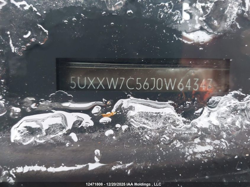 2018 BMW X4 xDrivem40I VIN: 5UXXW7C56J0W64347 Lot: 12471808