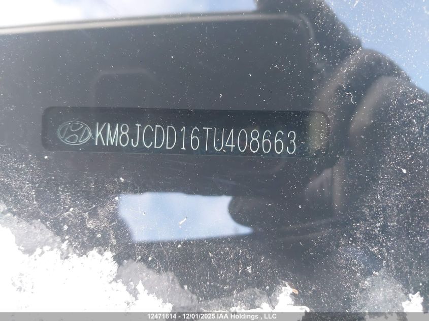 2026 Hyundai Tucson Sel Convenience VIN: KM8JCDD16TU408663 Lot: 12471814