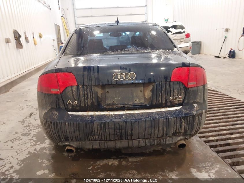 2006 Audi A4 2.0T VIN: WAUDF78E36A288377 Lot: 12471862