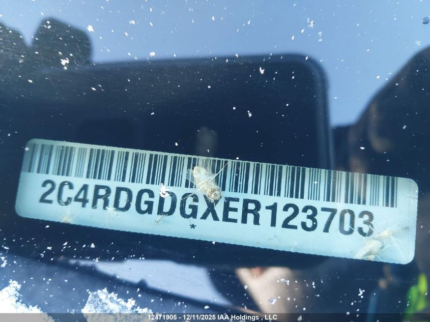 2014 Dodge Grand Caravan Crew VIN: 2C4RDGDGXER123703 Lot: 12471905