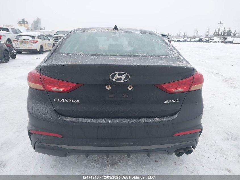 2017 Hyundai Elantra Sport VIN: KMHD04LB8HU324240 Lot: 12471910