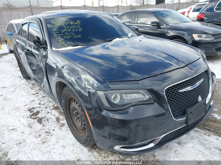 2016 Chrysler 300 S VIN: 2C3CCABG5GH294378 Lot: 12471968