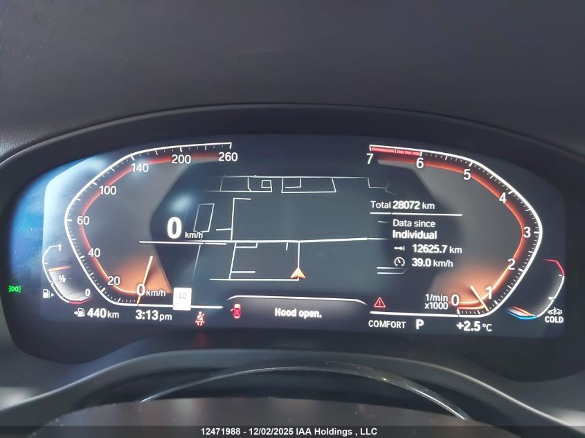 2025 BMW X4 xDrive30I VIN: 5UX33DT09S9Y72732 Lot: 12471988