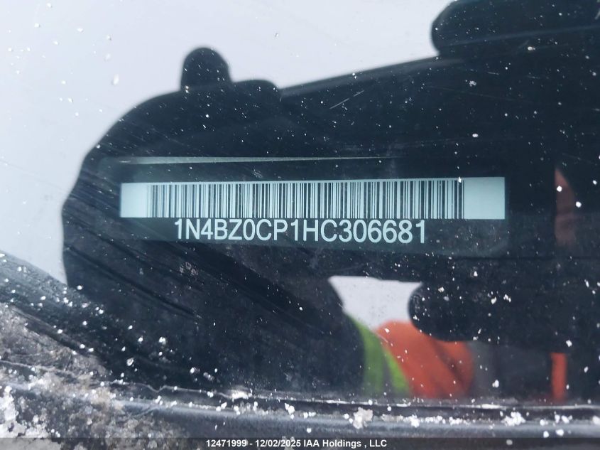 2017 Nissan Leaf S/Sv/Sl VIN: 1N4BZ0CP1HC306681 Lot: 12471999