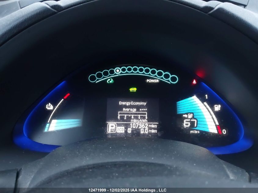 2017 Nissan Leaf S/Sv/Sl VIN: 1N4BZ0CP1HC306681 Lot: 12471999