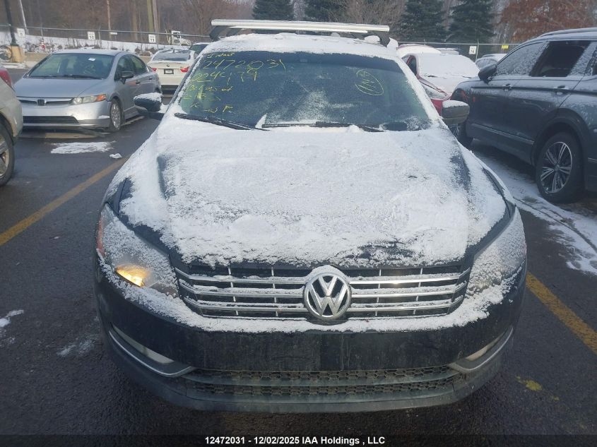 2013 Volkswagen Passat VIN: 1VWBN7A37DC024499 Lot: 12472031