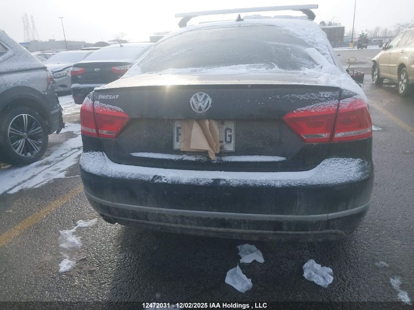 2013 Volkswagen Passat VIN: 1VWBN7A37DC024499 Lot: 12472031