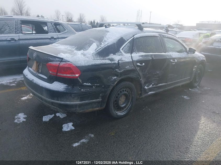 2013 Volkswagen Passat VIN: 1VWBN7A37DC024499 Lot: 12472031