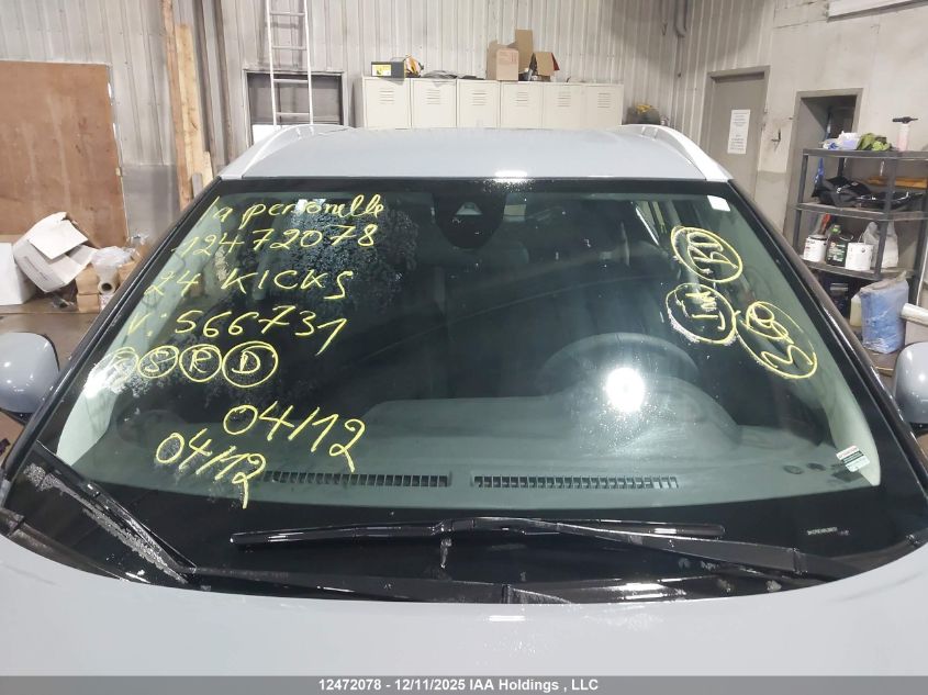 2024 Nissan Kicks Sv VIN: 3N1CP5CV6RL566731 Lot: 12472078