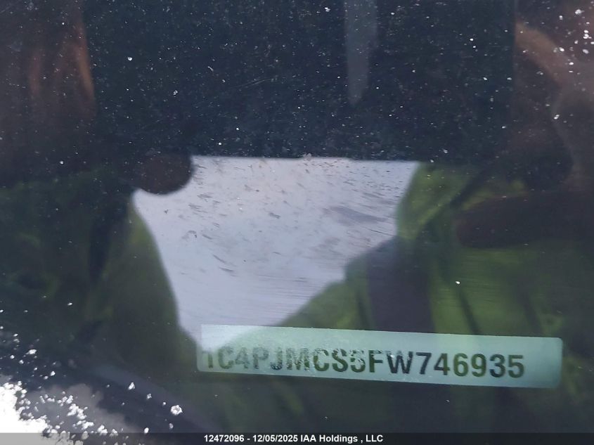 2015 Jeep Cherokee North VIN: 1C4PJMCS5FW746935 Lot: 12472096