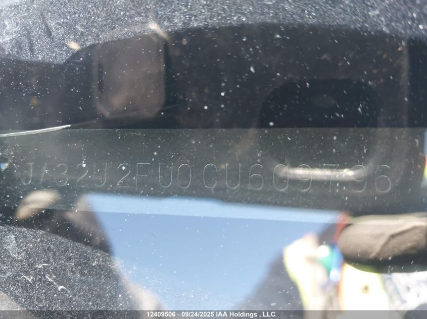 2012 Mitsubishi Lancer Se VIN: JA32U2FU0CU609796 Lot: 12409506X