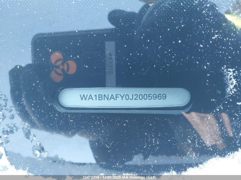 2018 Audi Q5 2.0T Progressiv VIN: WA1BNAFY0J2005969 Lot: 12472114