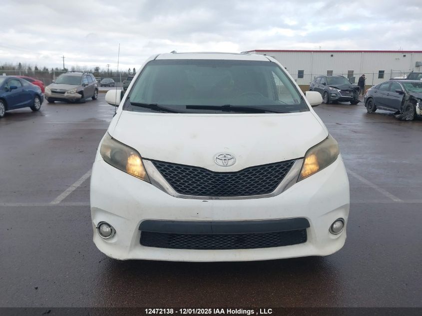 2012 Toyota Sienna Sport VIN: 5TDXK3DC2CS257550 Lot: 12472138