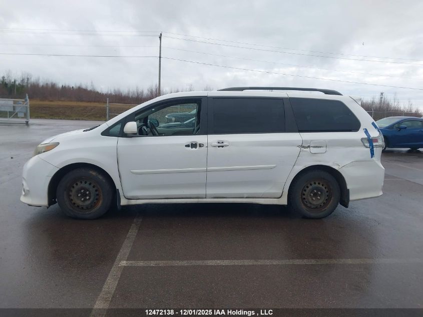 2012 Toyota Sienna Sport VIN: 5TDXK3DC2CS257550 Lot: 12472138