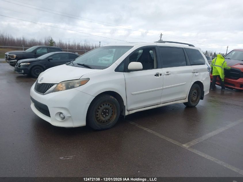 2012 Toyota Sienna Sport VIN: 5TDXK3DC2CS257550 Lot: 12472138