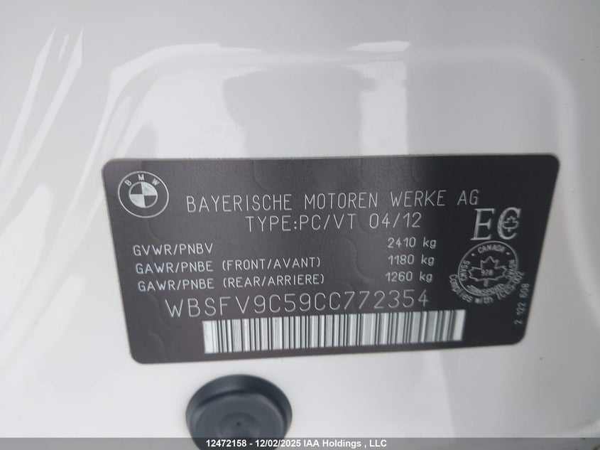 WBSFV9C59CC772354 2012 BMW M5 photo no. 9