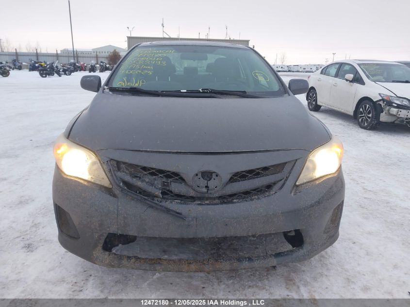 2011 Toyota Corolla Ce VIN: 2T1BU4EE0BC583493 Lot: 12472180