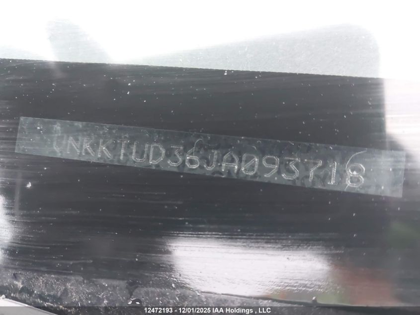 2018 Toyota Yaris L/Le/Se VIN: VNKKTUD36JA093718 Lot: 12472193