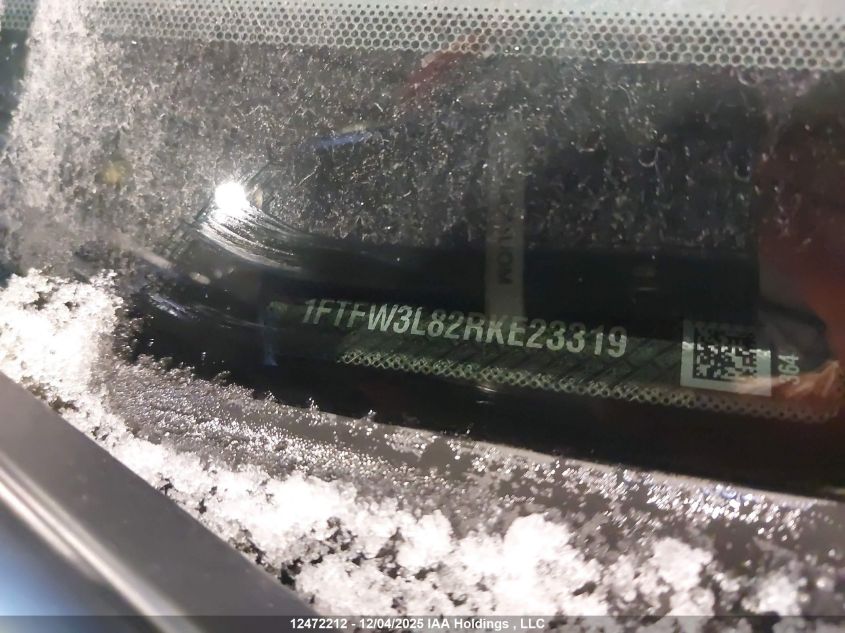 2024 Ford F150 Xlt VIN: 1FTFW3L82RKE23319 Lot: 12472212