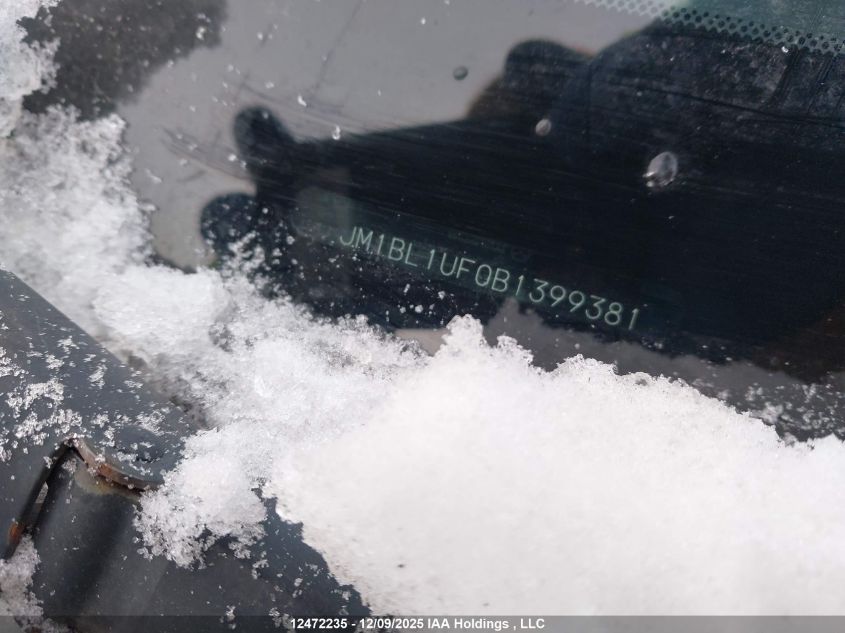 2011 Mazda Mazda3 Gx VIN: JM1BL1UF0B1399381 Lot: 12472235