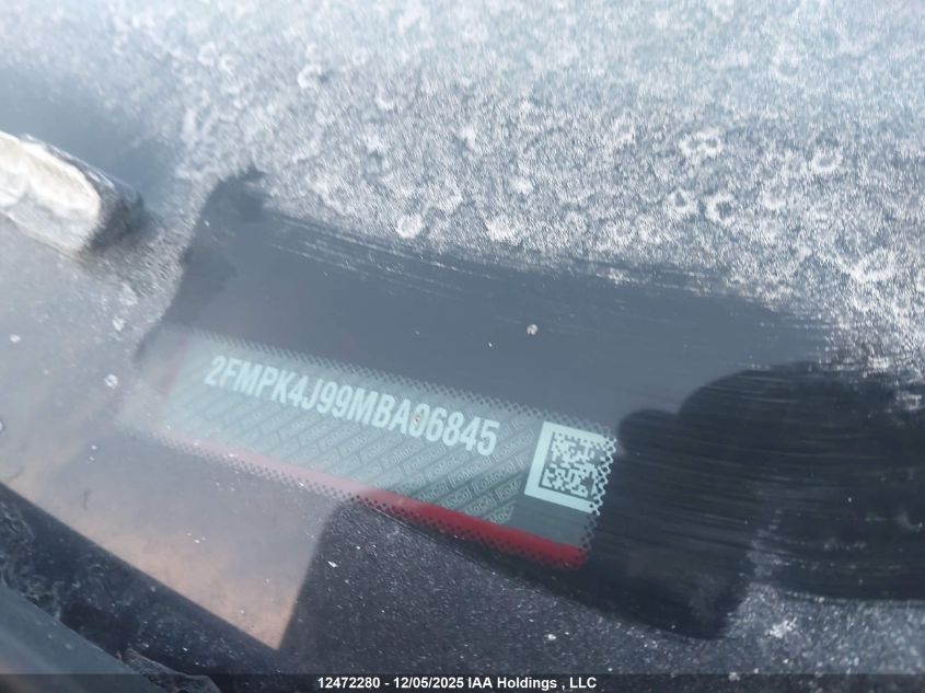 2021 Ford Edge Sel VIN: 2FMPK4J99MBA06845 Lot: 12472280