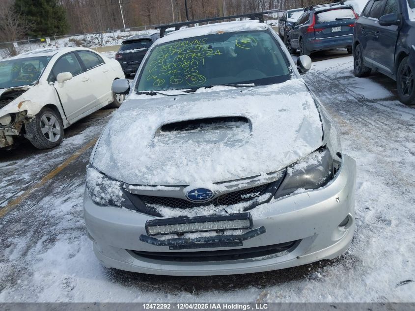 JF1GH76639G800801 2009 SUBARU IMPREZA WRX photo no. 12