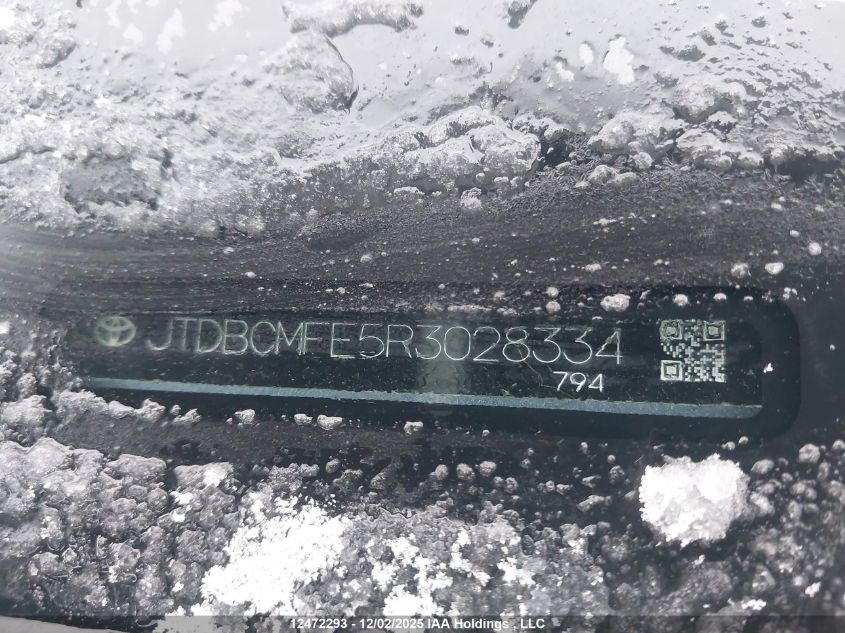 2024 Toyota Corolla Le/Se/Xle/Night Shade VIN: JTDBCMFE5R3028334 Lot: 12472293